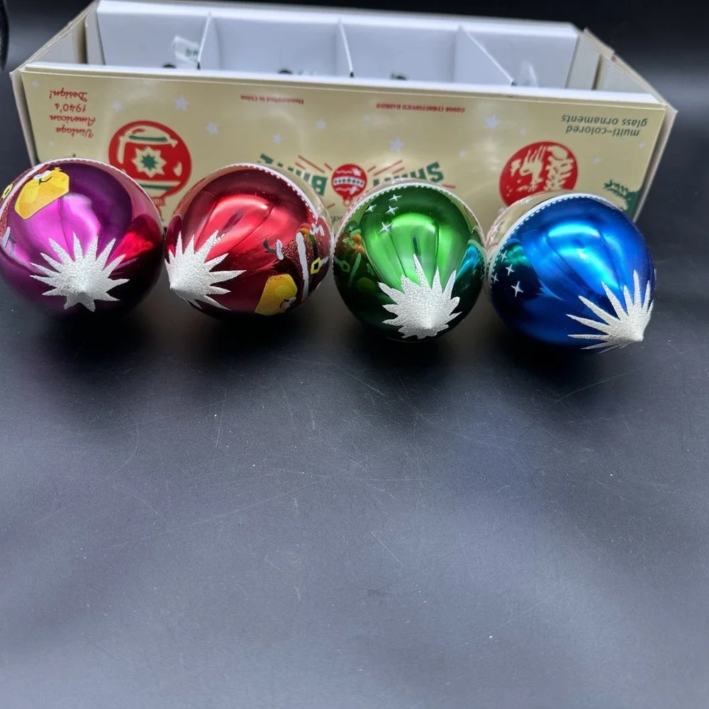 CHRISTOPER RADKO SHINY BRITE SPACE‎ SANTA DROPS 5.5